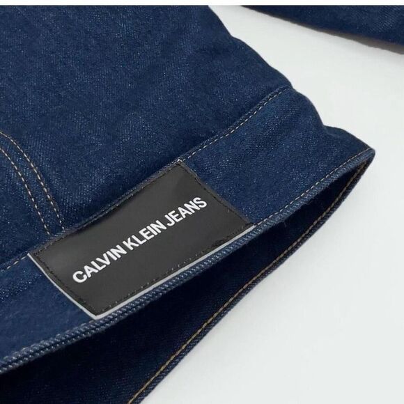 Calvin Klein Jeans Men's Blue and Navy Jacket size M - Picture 6 of 15